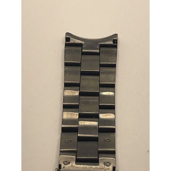 Authentic Fossil Watch Bracelet Parts Partial Band Clasp Links Grey 20mm FK87 - Picture 6 of 9